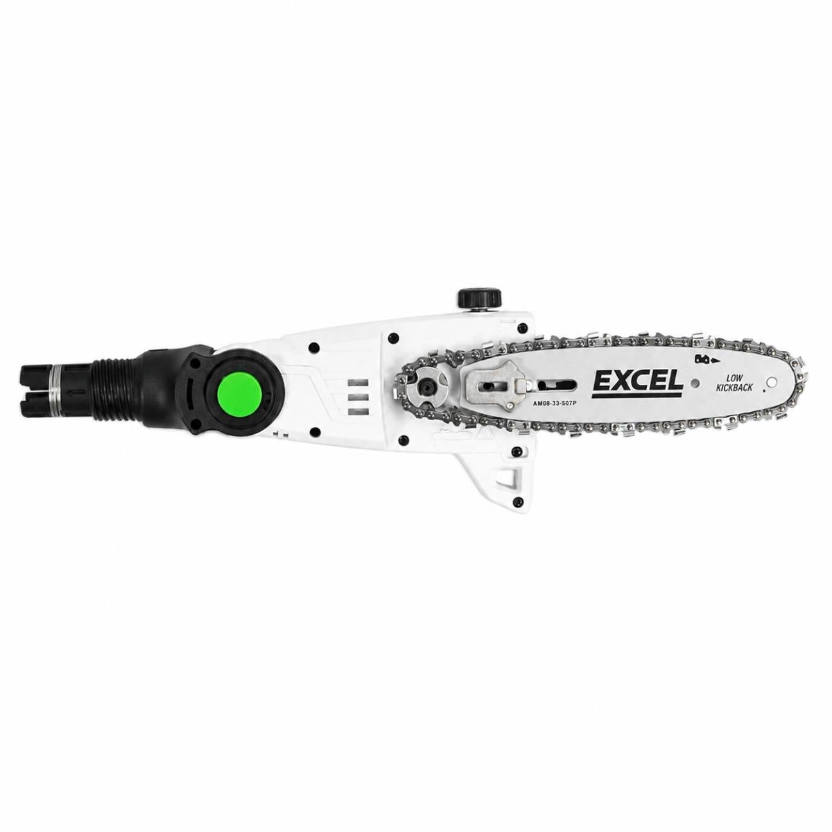 Excel 20V Cordless 2-in-1 Pole Hedge Trimmer & Pole Chainsaw Body Only Item Condition Damaged Box