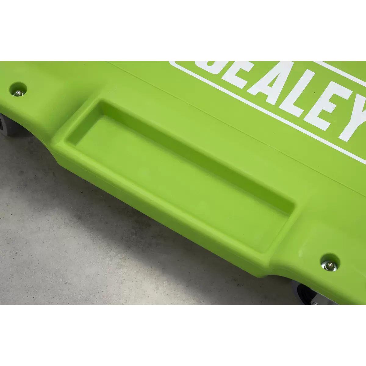 Sealey SCR80HV Composite Creeper with 6 Wheels Green