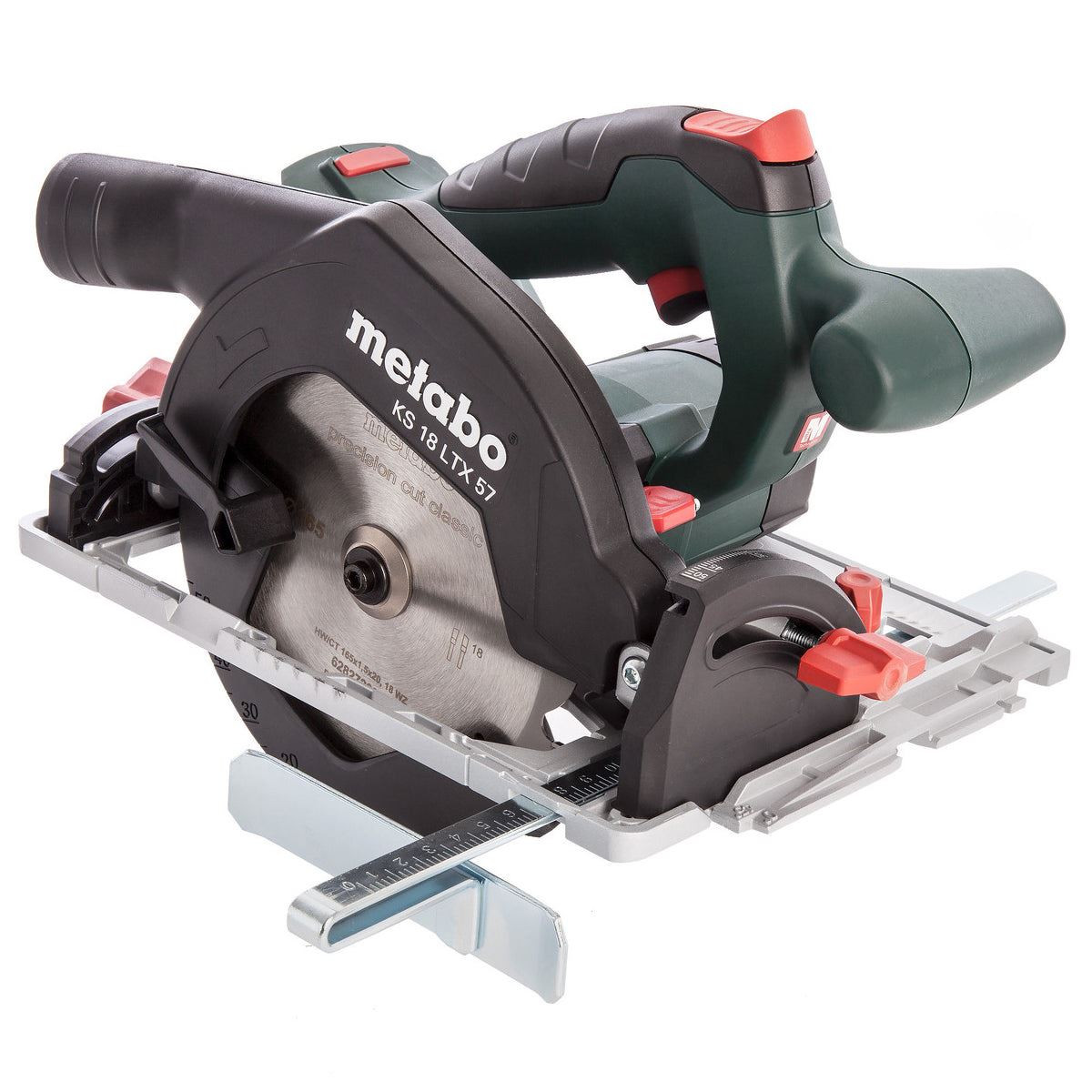 Metabo KS 18 LTX 57 18V 165mm Circular Saw with 1 x 4.0Ah Battery Charger & Metabox