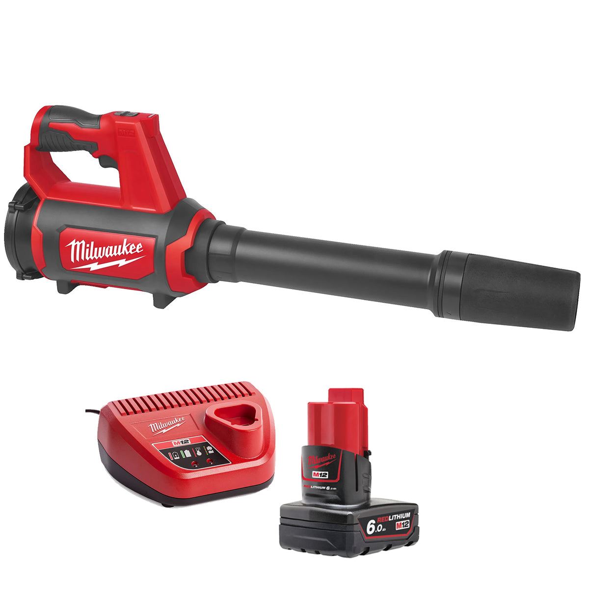 Milwaukee M12BBL-0 12V Blower with 1 x 6.0Ah Battery & Charger