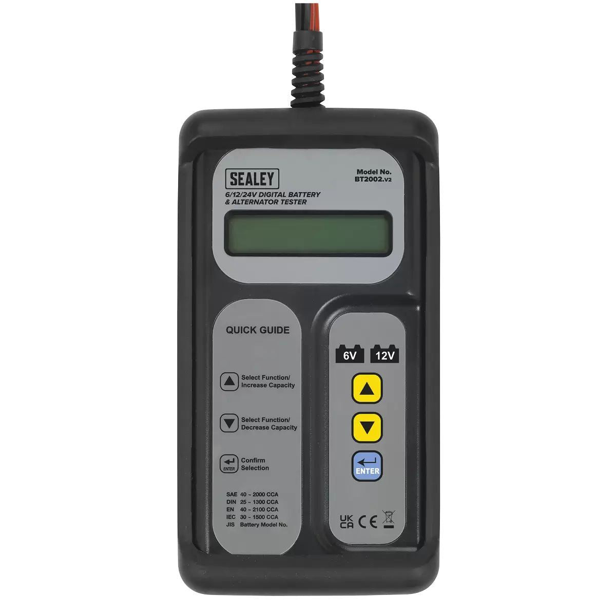 Sealey BT2002 6/12V Digital Battery and Alternator Tester