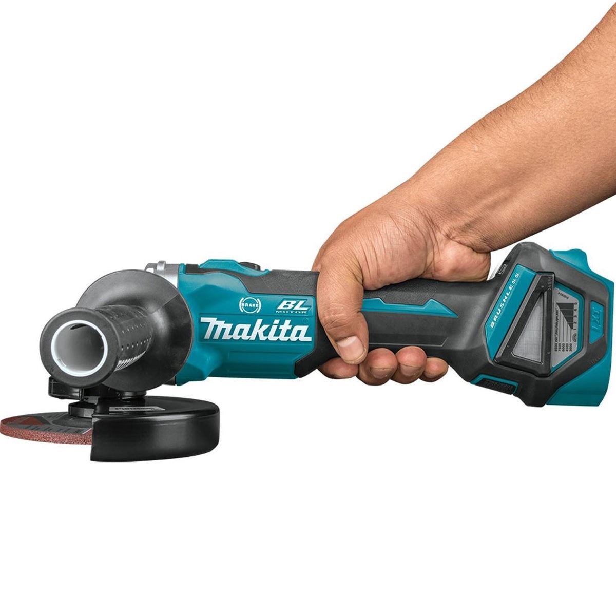 Makita DGA517Z 18V LXT Brushless 125mm Angle Grinder with 1 x 5.0Ah Battery & Charger