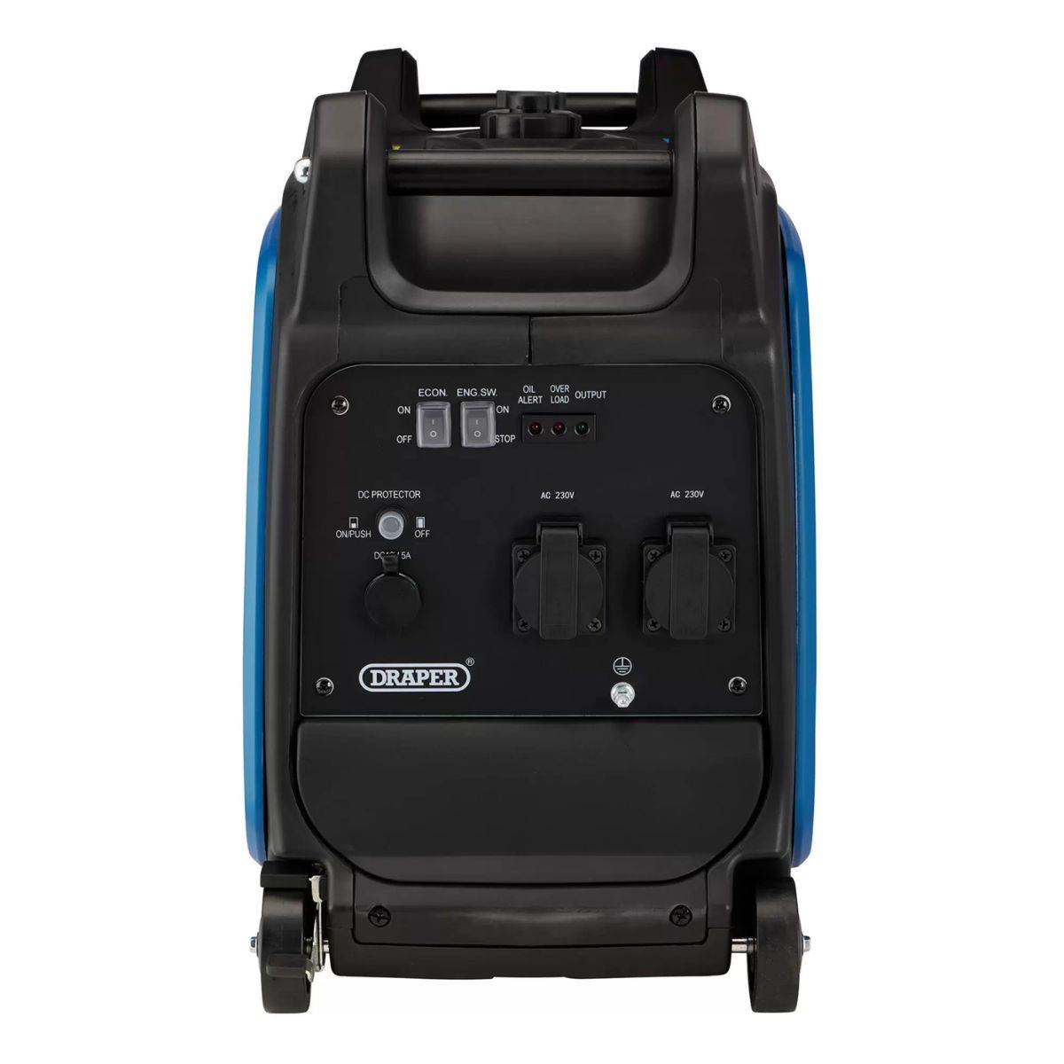 Draper Tools DGI2600DI Petrol Inverter Generator 230V/2300W 95197