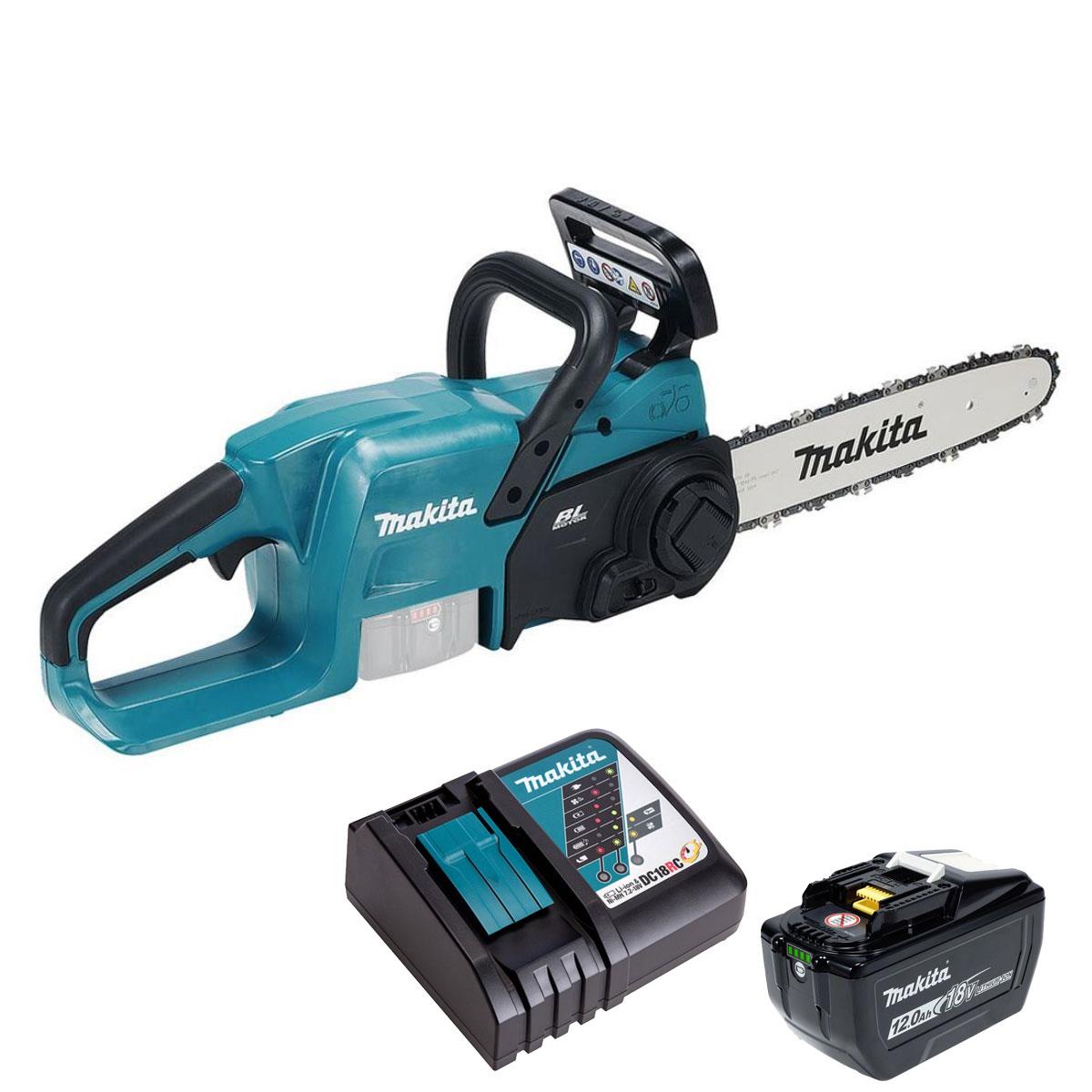 Makita DUC307ZX2 18V LXT Brushless Chainsaw With 1 x 12.0Ah Battery & Charger