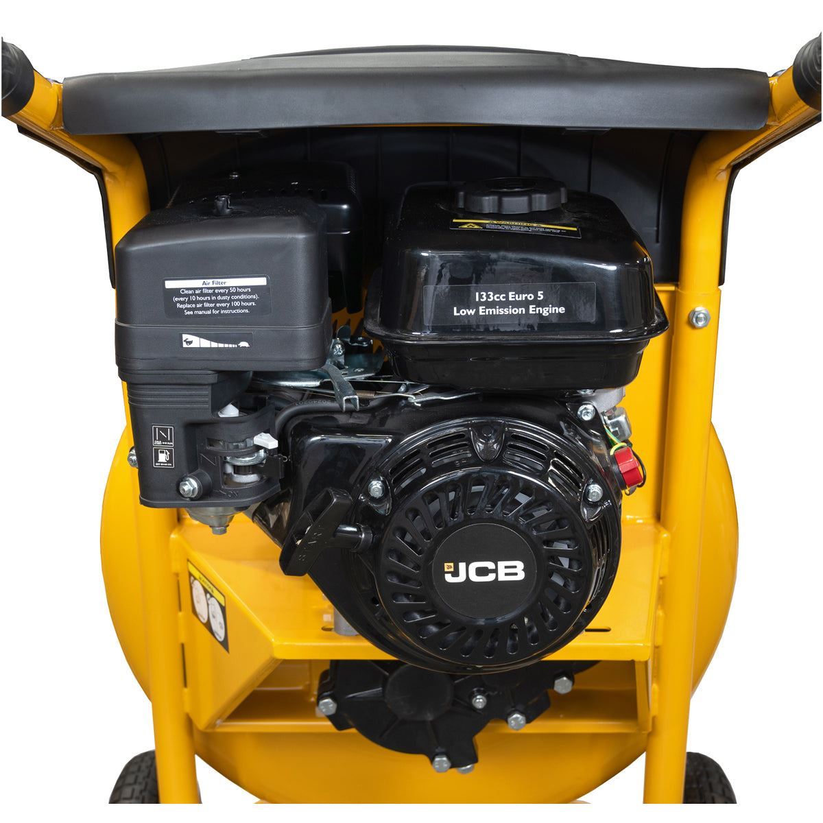 JCB-CM150P Petrol 133cc 134L Seam Welded Cement Mixer 100L Working Capacity