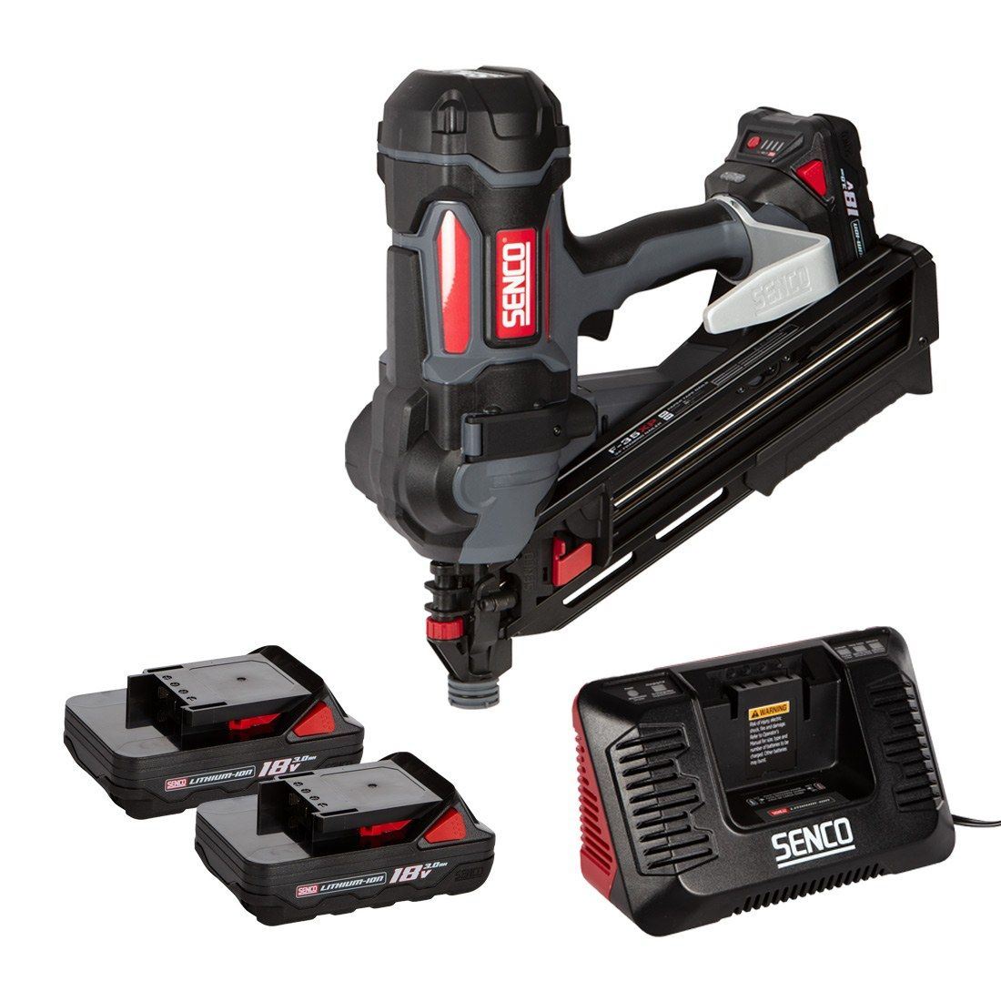 Senco F-35XP 2.0 Fusion 18V First Fix Framing Nailer with 2 x 3.0Ah Battery Charger & Case - 10G2003N
