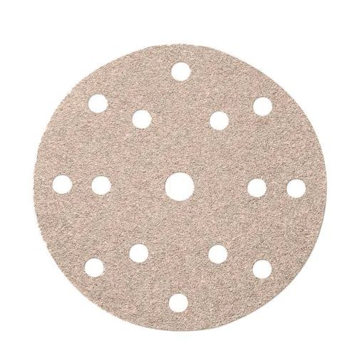 Mirka 2261105040N Basecut 150mm Hook & Loop 15 Holes Sanding Discs 40 Grit Pack of 50