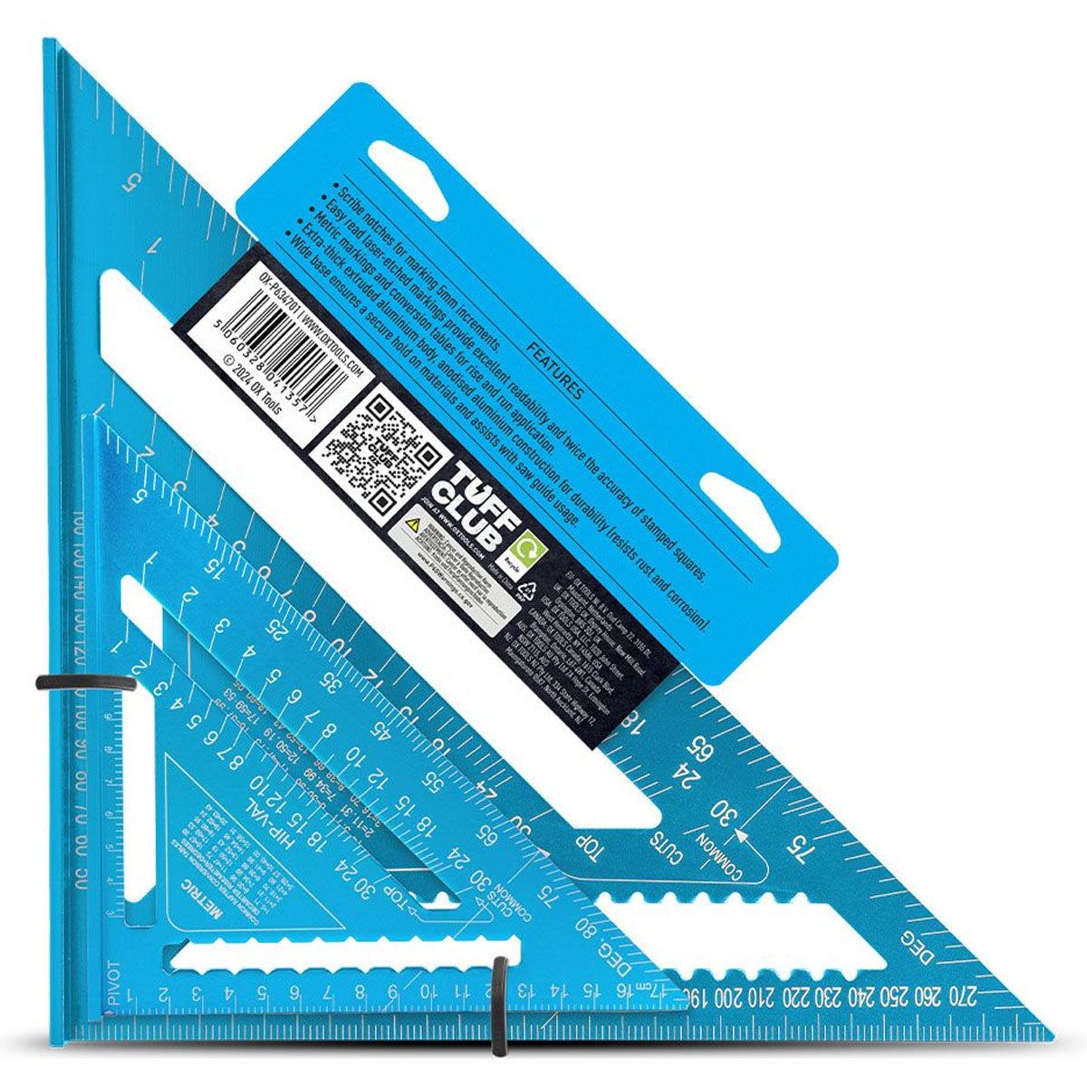 Ox Pro Aluminium Metric Rafters Square 180mm & 300mm Twin Pack OX-P634701