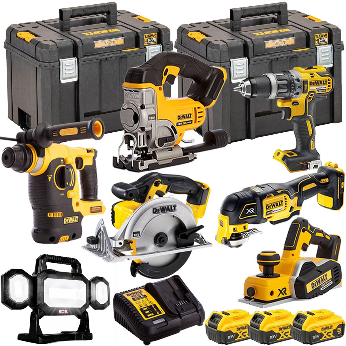 Dewalt DCK665P3T9 18V 7 Piece Power Tool Kit with 3 x 5.0Ah Batteries