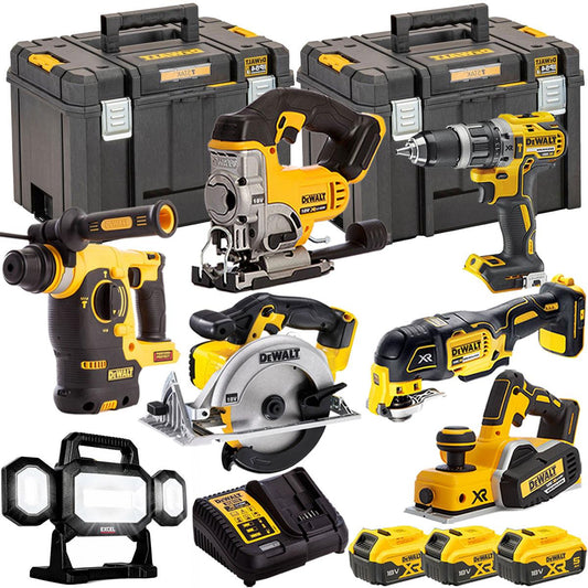Dewalt DCK665P3T9 18V 7 Piece Power Tool Kit with 3 x 5.0Ah Batteries