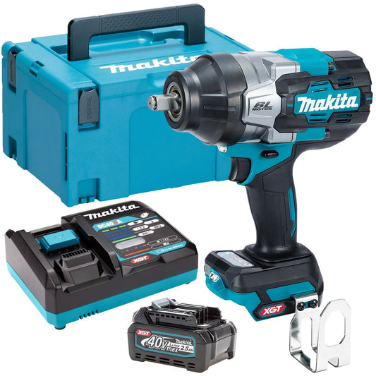 Makita TW002GZ01 40V Brushless Impact Wrench with 1 x 2.5.0Ah Battery Charger & Case