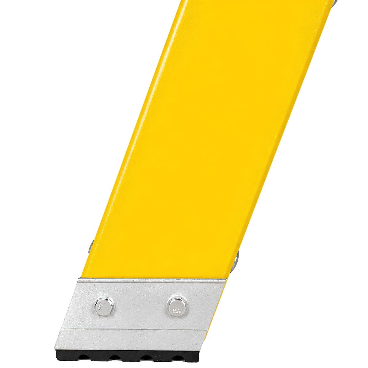 Excel Electricians Fibreglass Platform Step Ladder 6 Tread 2.04m EN131 Yellow