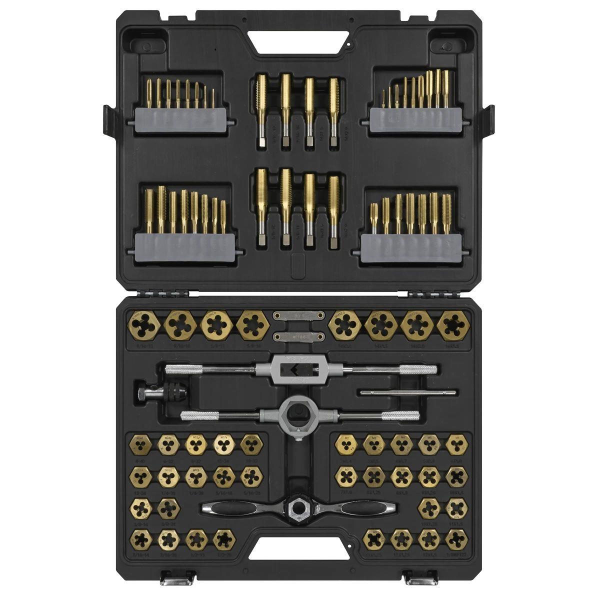 Sealey AK3086HIM Tap And Die Set Hexagonal Metric And Imperial 86pc