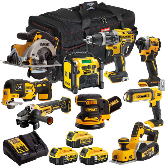 Dewalt 18V 9 Piece Combo Kit with 3 x Batteries & Charger T4TKIT-1702