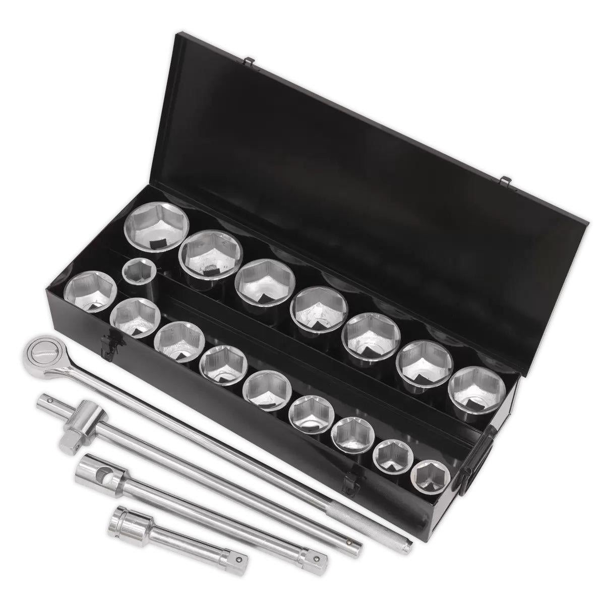 Sealey S0768 Socket Set 21pc 1inSq