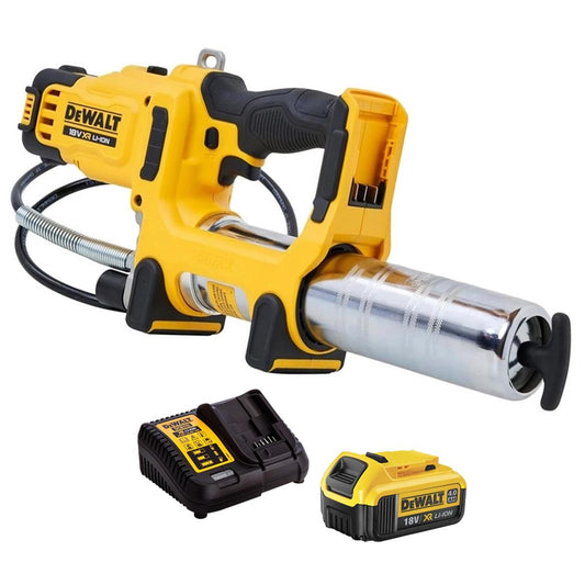 Dewalt DCGG581N-XJ 18V XR Grease Gun With 1 x 4.0Ah Battery & Charger
