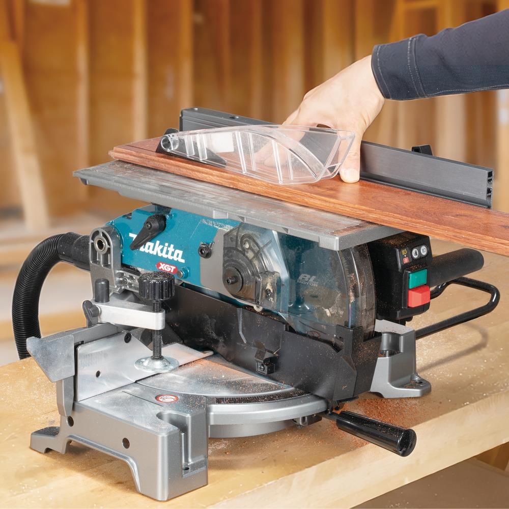 Makita LH001GZ 40V Max XGT Brushless 260mm Table Top Mitre Saw with 1 x 5.0Ah Battery & Charger