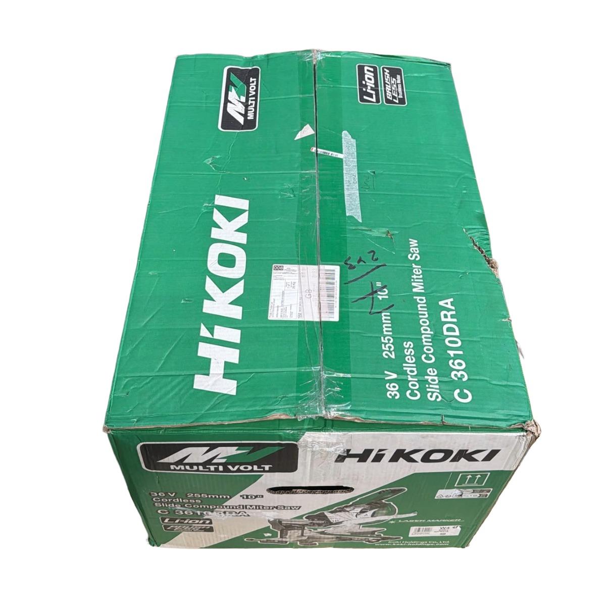 Hikoki C3610DRAW4Z 36V Brushless 255mm Slide Compound Mitre Saw Body Only Item Condition Seller Refurbished