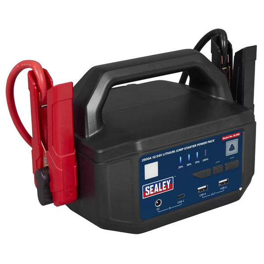Sealey SL34S 12/24V Lithium-ion Jump Starter Power Pack 2500A