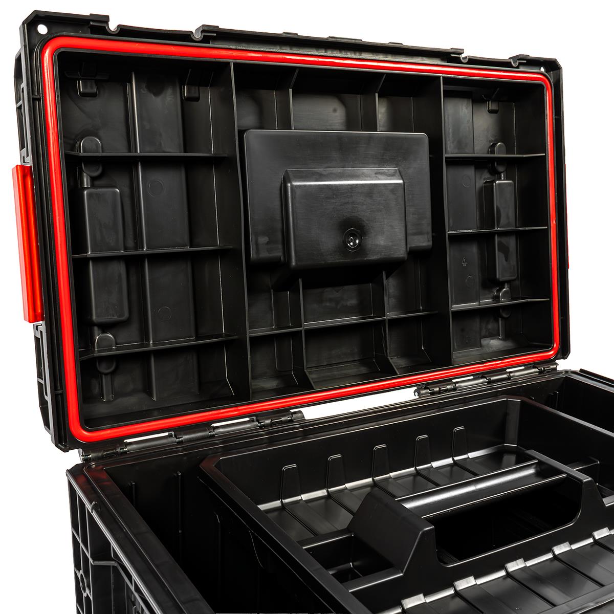 Excel Modular Tool Box Heavy Duty Mobile Storage 3 Piece Set with Wheels