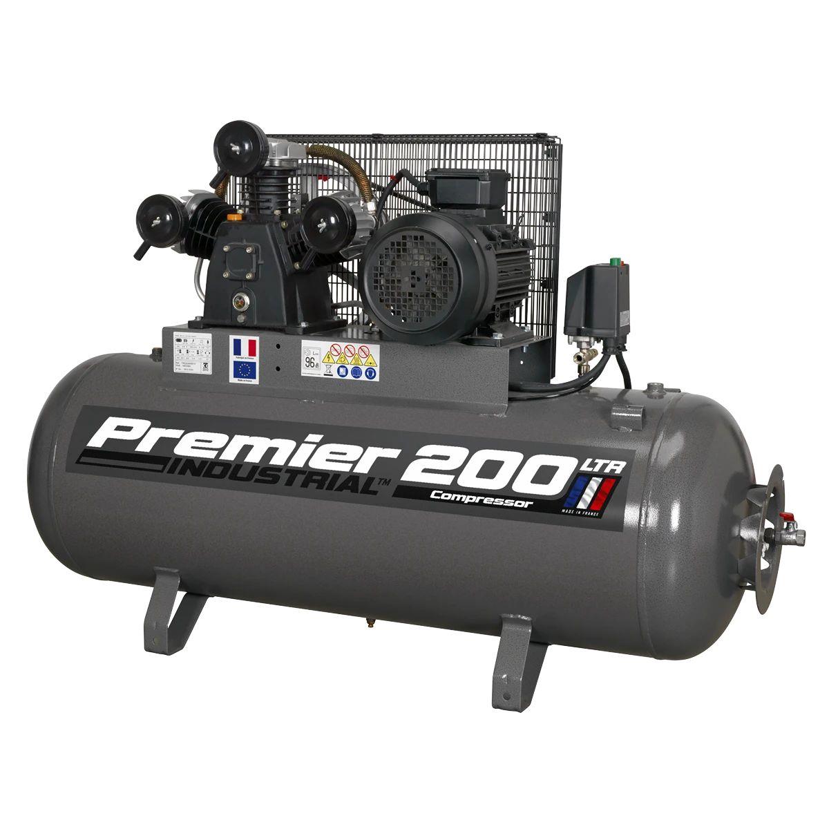 Sealey SAC32055B Compressor 200ltr Belt Drive 415V/32A