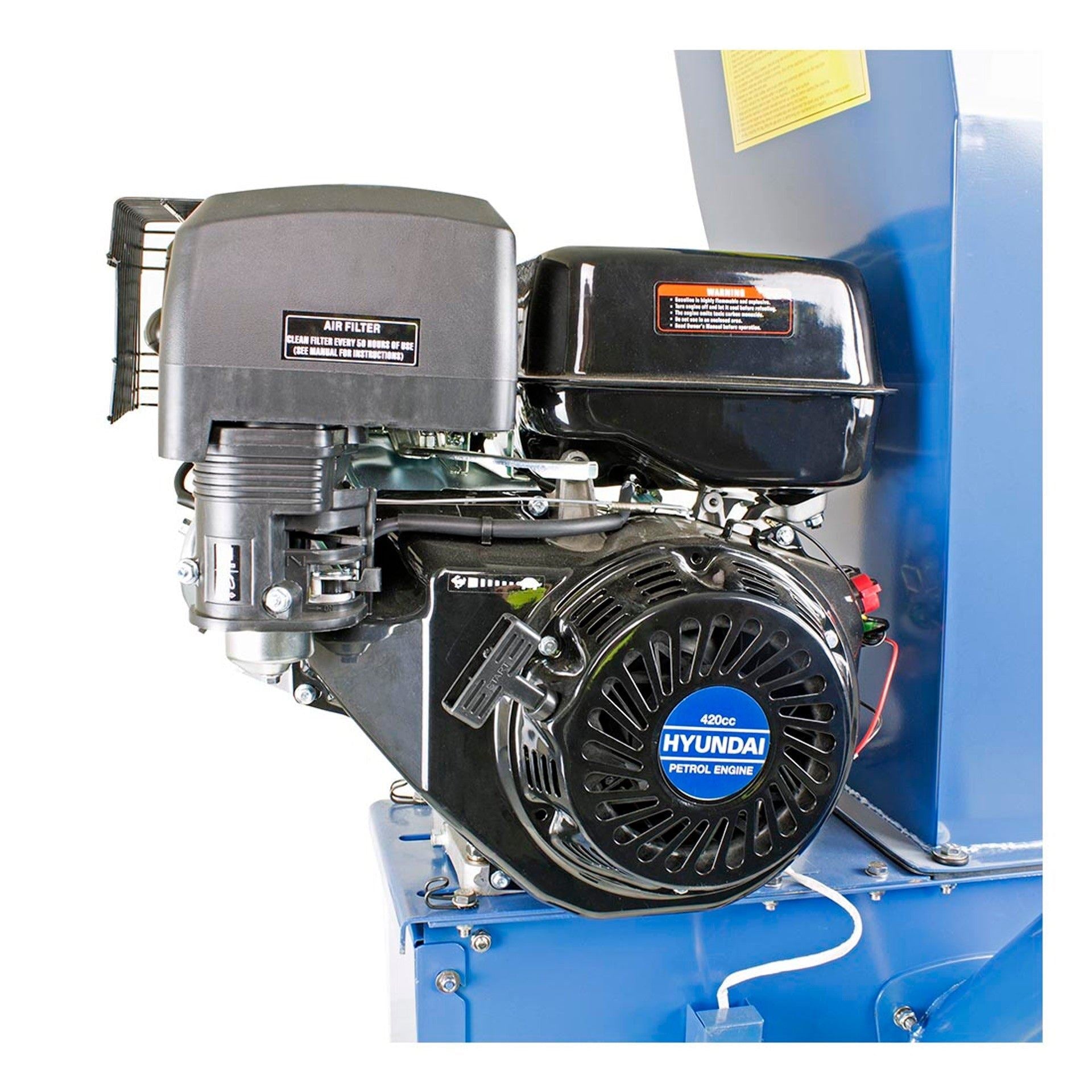 Hyundai HYCH1400 420cc Petrol Garden Wood Chipper Shredder Mulcher
