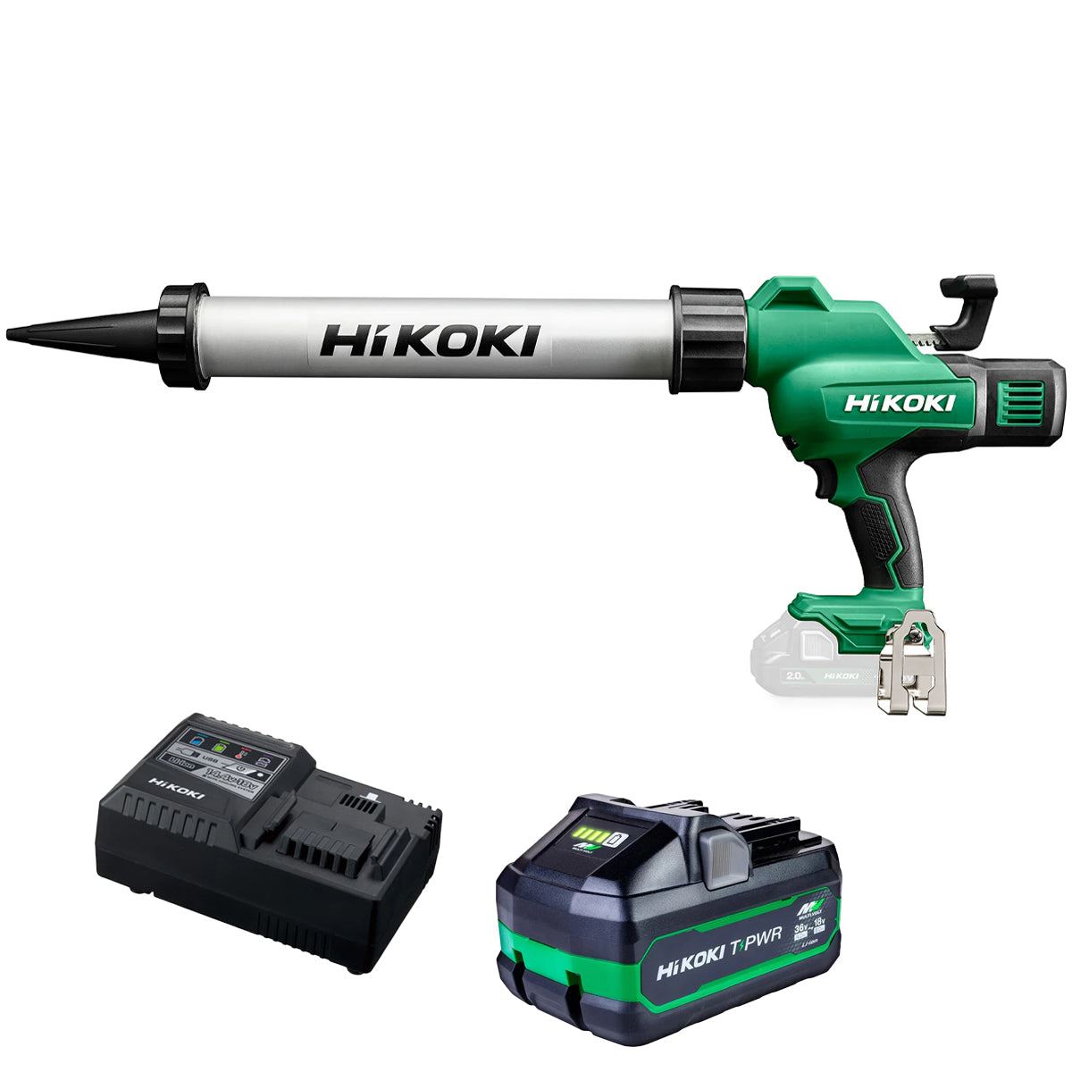 Hikoki AC18DAW5Z 18V 600ml Caulking Gun with 1 x 8.0Ah Battery & Charger