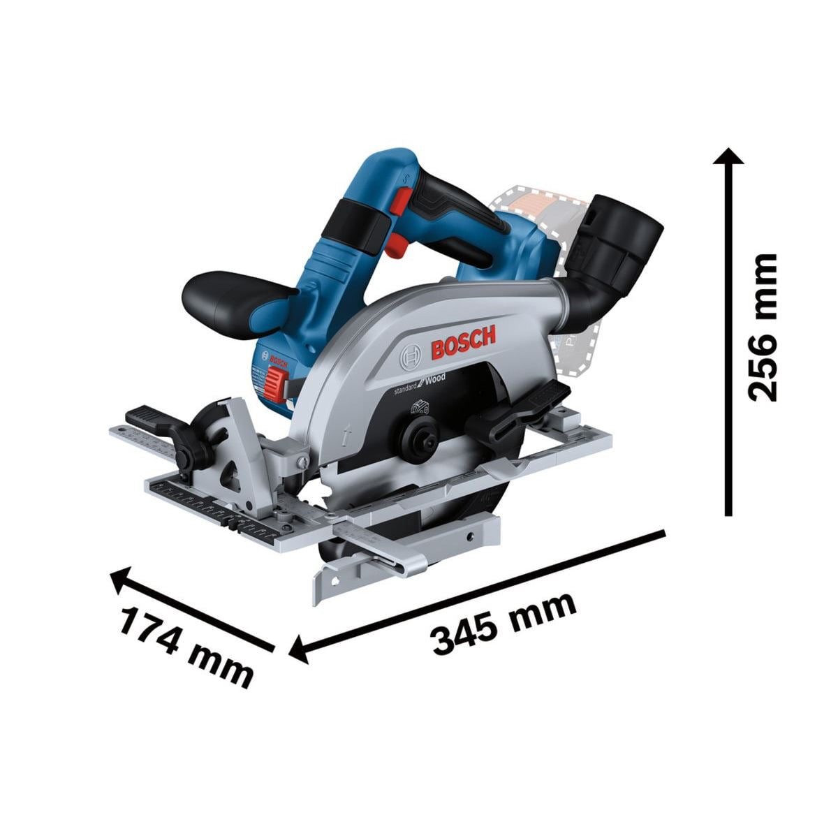 Bosch GKS 18V-57-2 L High Performance Professional Circular Saw for Precise Cutting Body Only 06016C1100