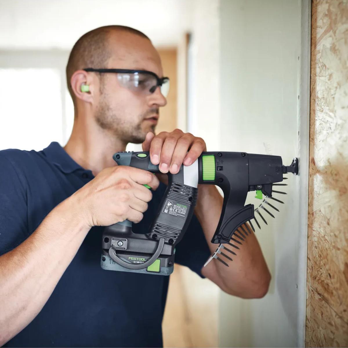Festool DWC 18-4500-Basic 18V Brushless Construction Screwdriver Body with Magazine Attachment In Systainer - 577229