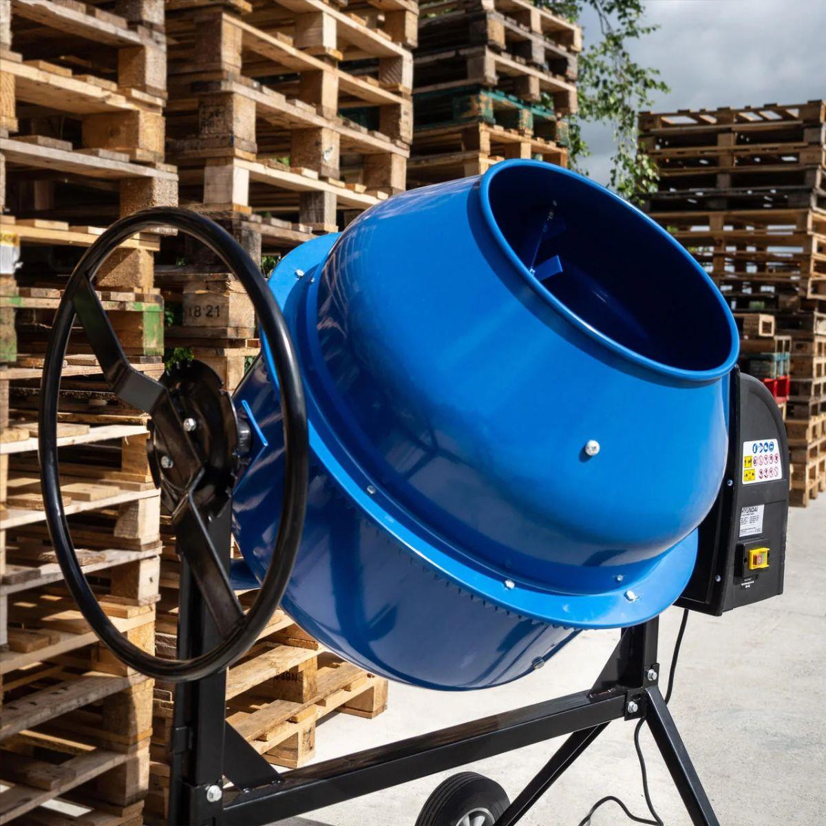 Hyundai HYCM160E 160L Portable Electric Cement Concrete Mixer 230V/650W