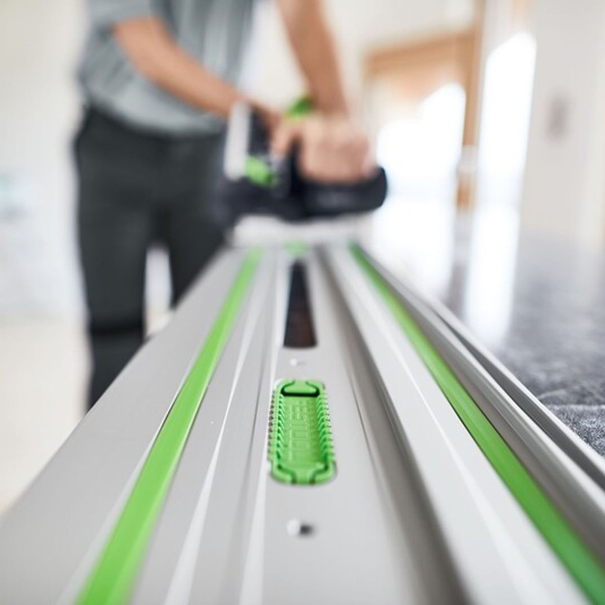Festool FS 1400/2-KP 1400mm Guide Rail With Adhesive Pads For Plunge Saw - 577043 With Guide Rail Bag