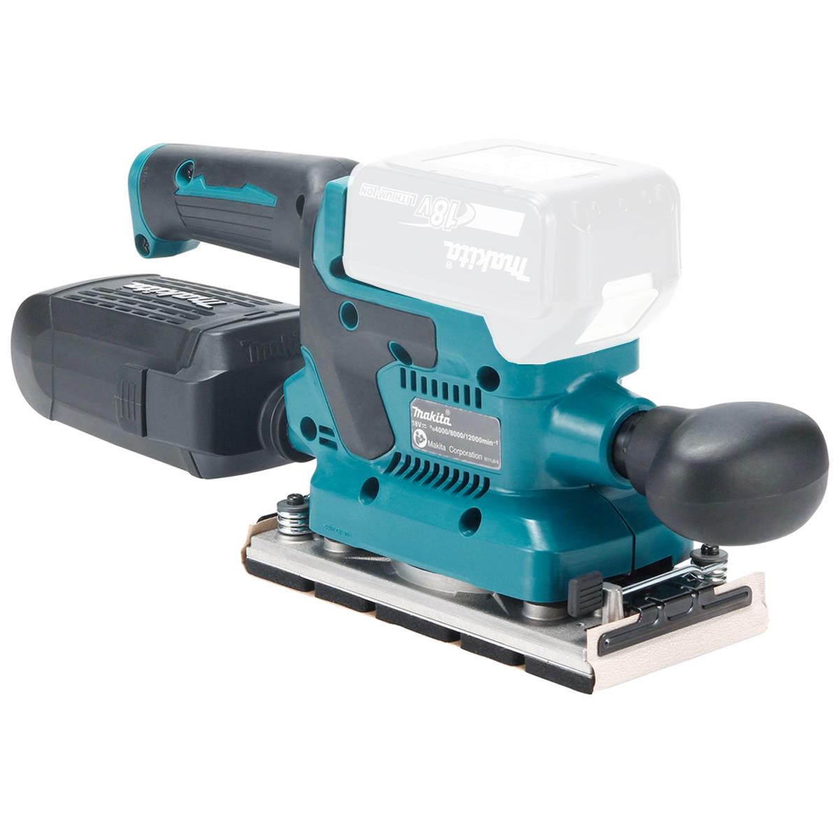 Makita DBO382Z 18V LXT 93 x 185mm Brushless Finishing Sander Body Only