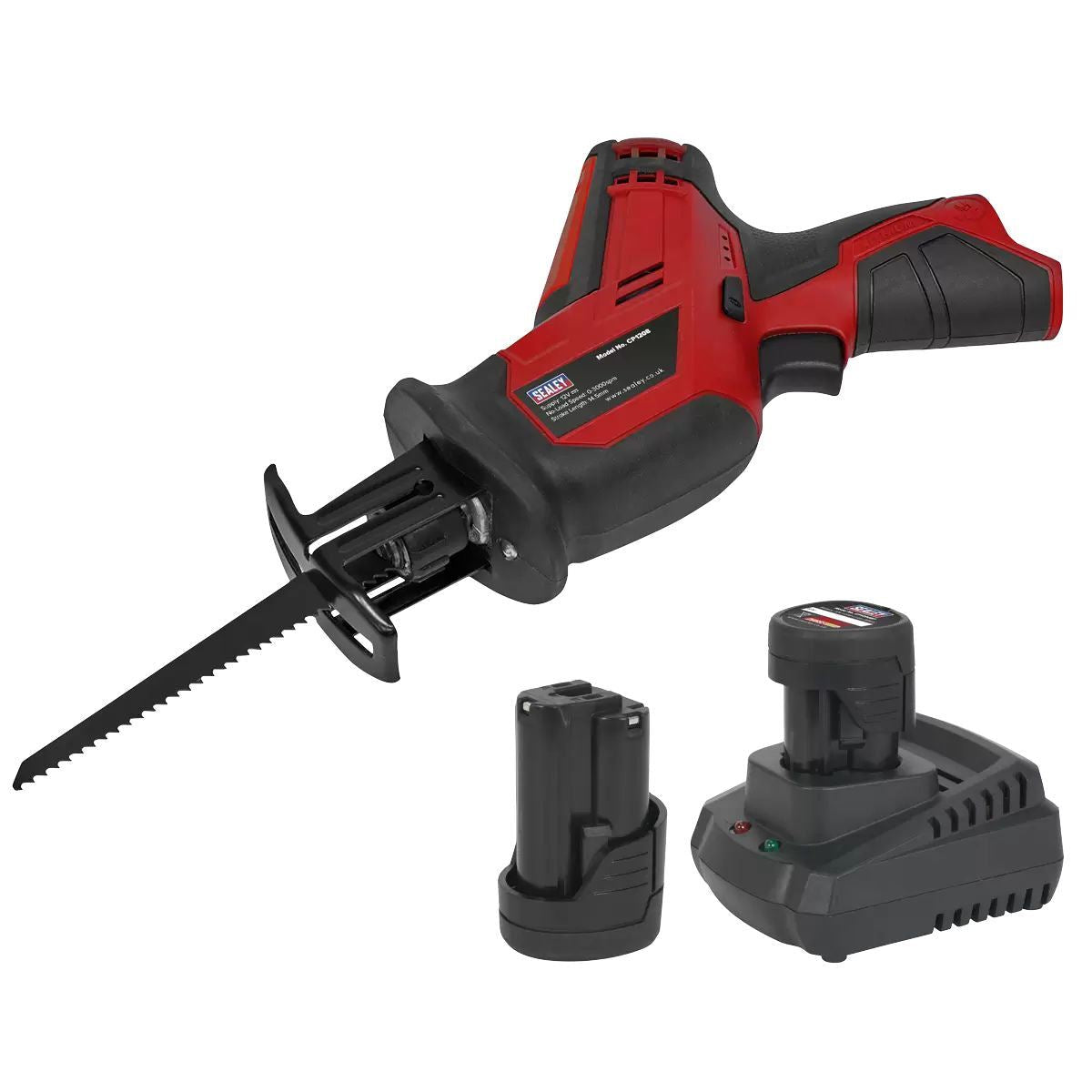 Sealey CP1208KIT 12V Cordless Reciprocating Saw with 2 Batteries & Charger