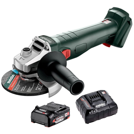Metabo W 18 7-125 18V 125mm Angle Grinder with 1 x 2.0Ah Battery & Charger