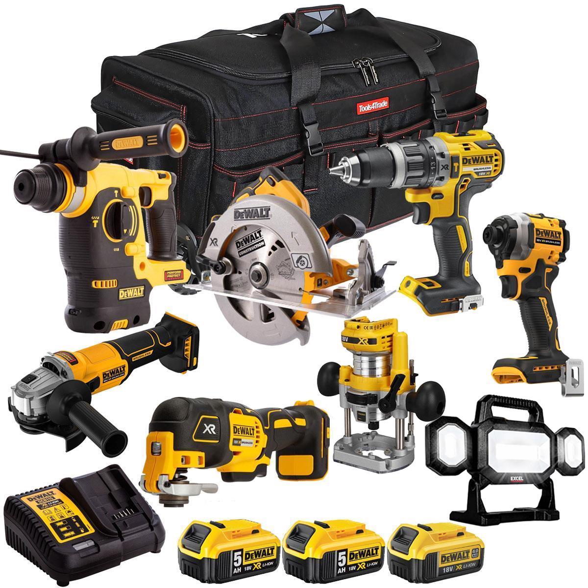 Dewalt 18V 8 Piece Combo Kit with 3 x Batteries & Charger T4TKIT-2029