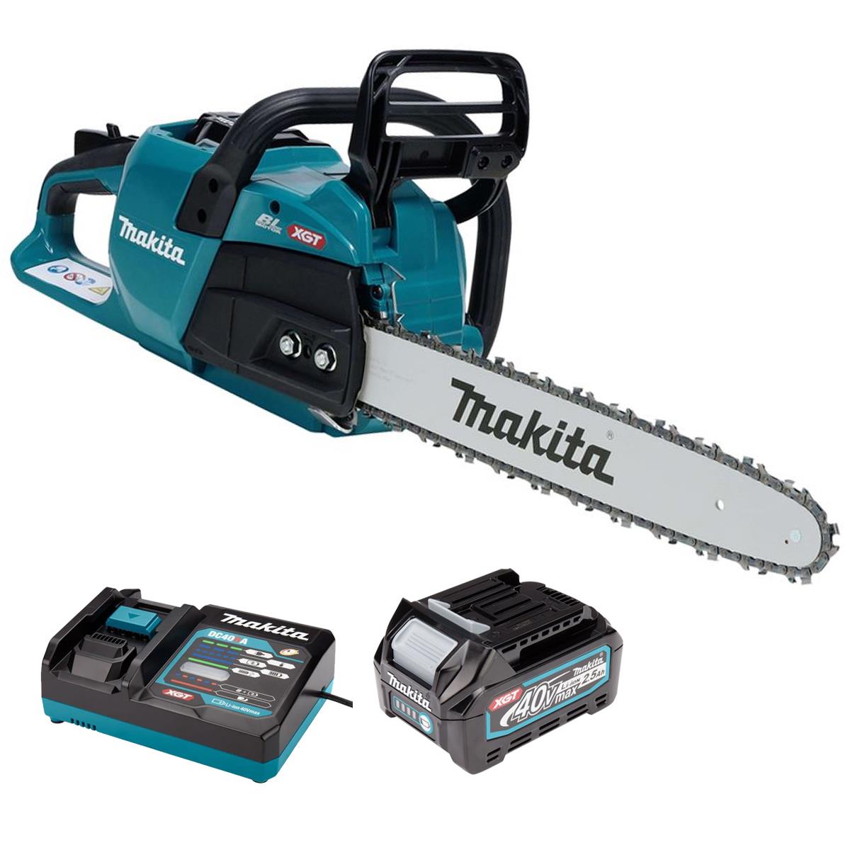 Makita UC026GZ 40V Max XGT Brushless Chainsaw with 1 x 2.5Ah Battery & Charger