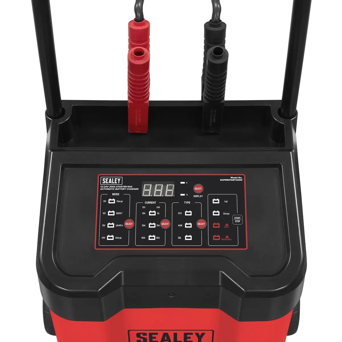 Sealey SUPERSTART200D 12/24V Starter 200A/Automatic Battery Charger 60A