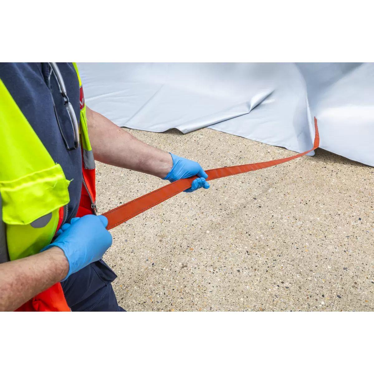 Sealey EV500 Vehicle Fire Safety Blanket Fibreglass Fabric Silicone Coated 6 x 8m