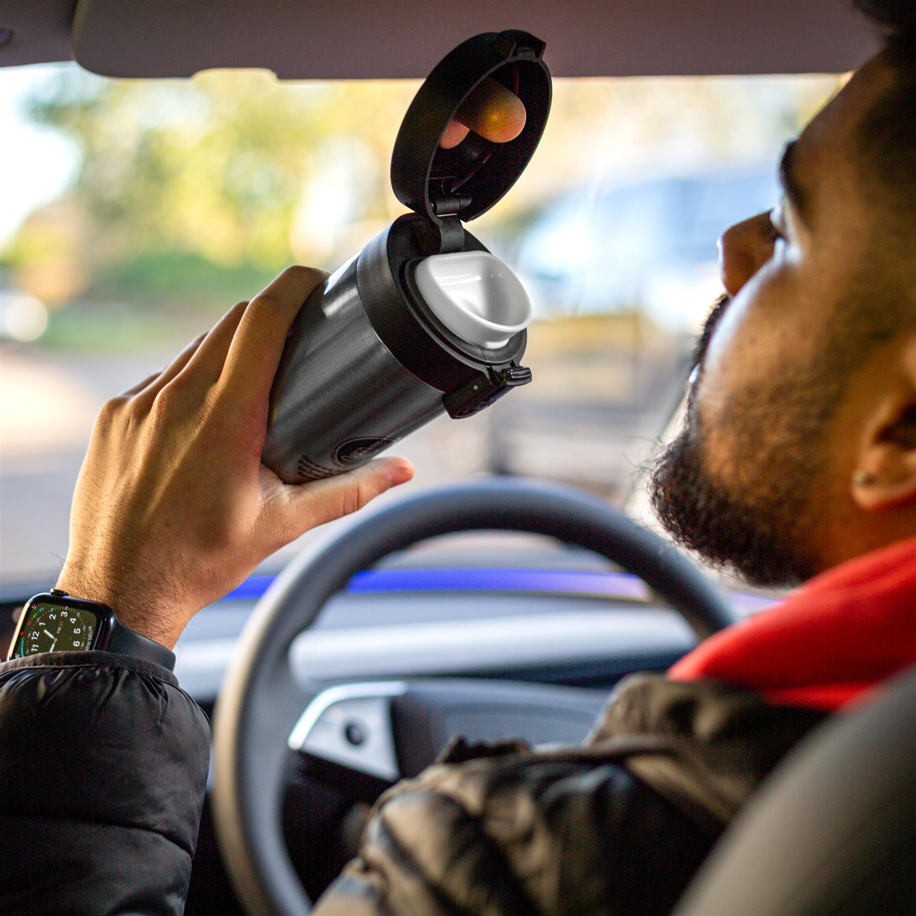 Tools4Trade Stainless Steel Thermal Coffee Mug - Silver (360ml)