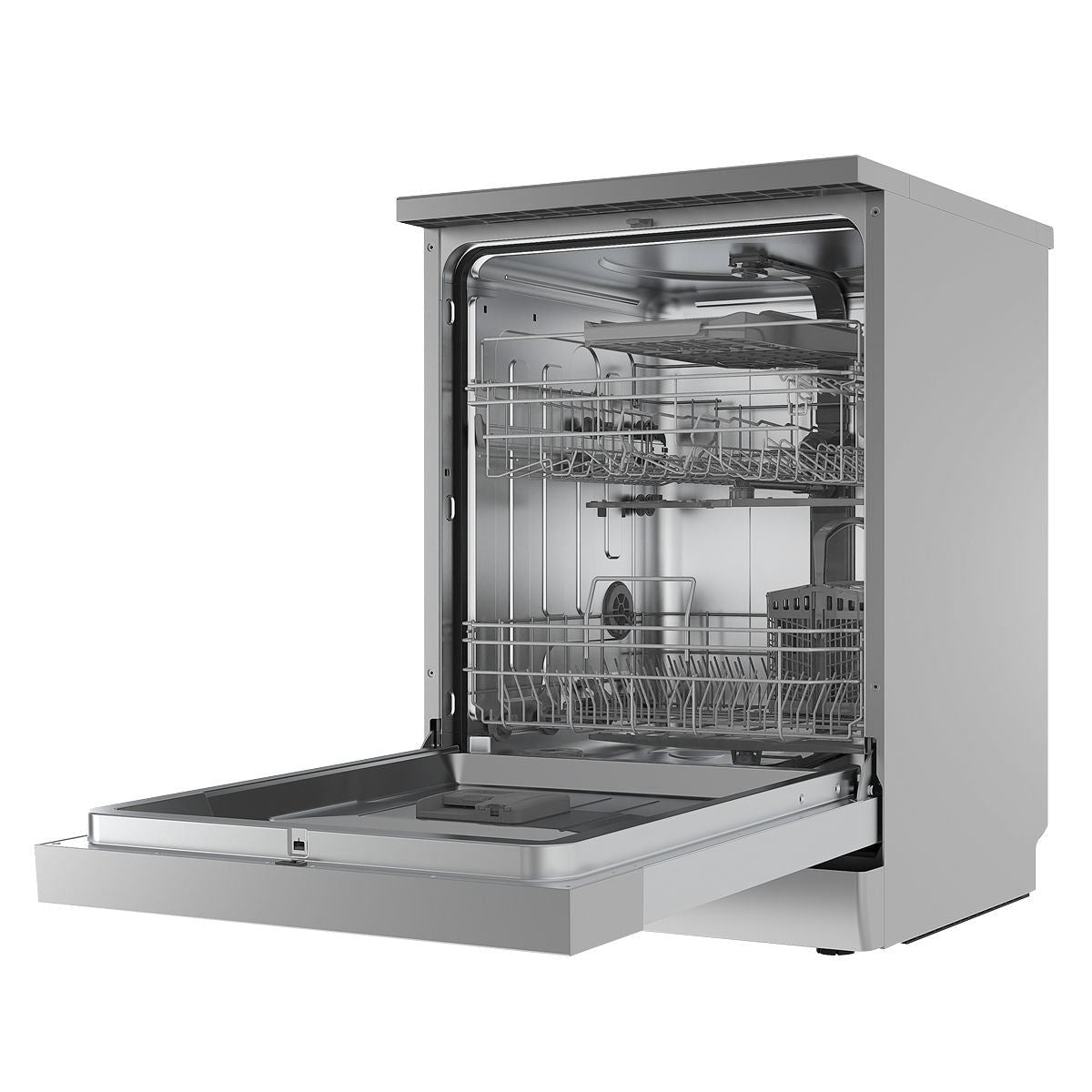 Sealey DH167 Baridi Regular Sized Freestanding Dishwasher 60cm Wide 14 Place Settings Silver
