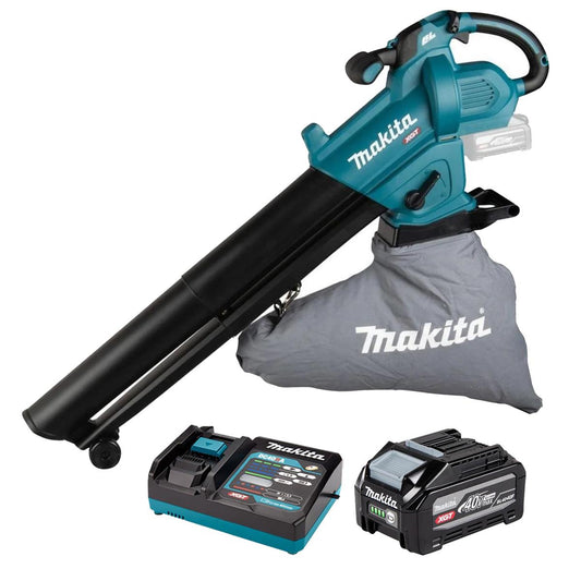 Makita UB005GZ 40V Max XGT Brushless Blower Vacuum with 1 x 4.0Ah Battery & Charger