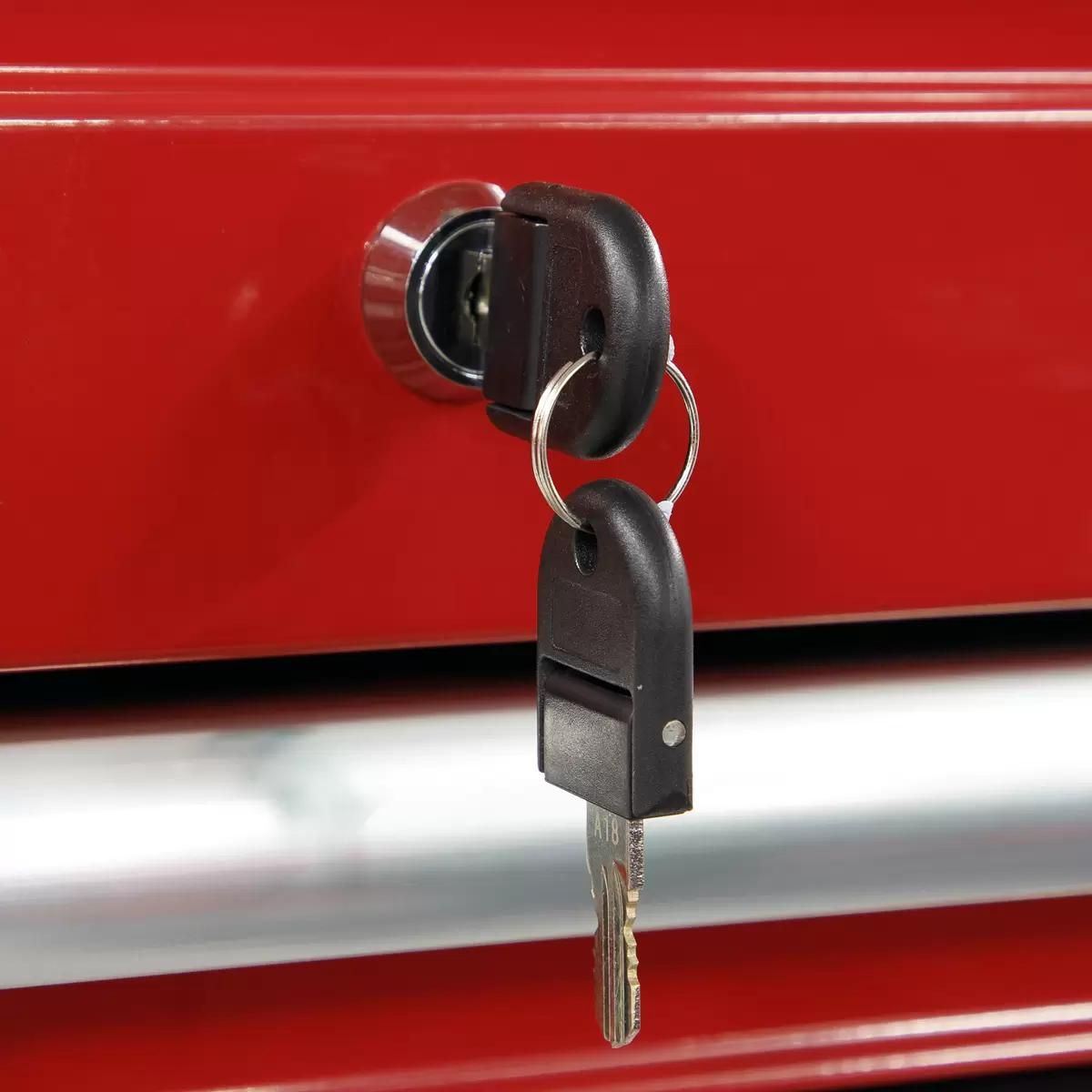 Sealey AP33089 8 Drawer Topchest with Ball-Bearing Slides Red