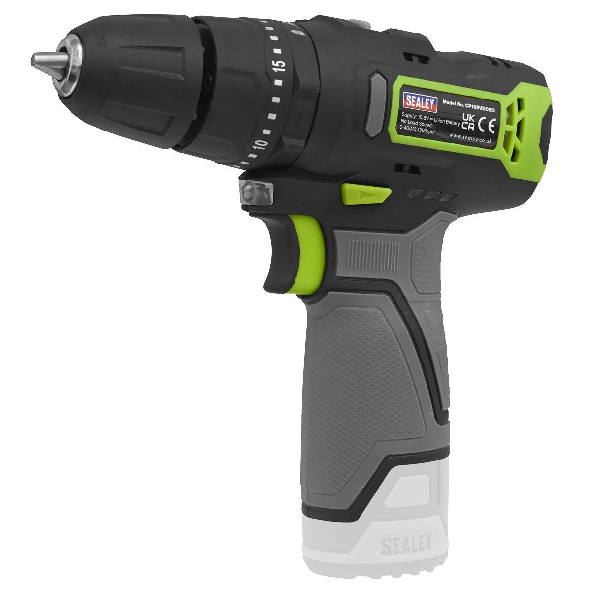 Sealey CP108VCOMBO2EU 4 x SV10.8 Series Cordless Combo Kit With 2 x 2Ah Batteries & Fast Charge in Canvas Tool Storage Bag