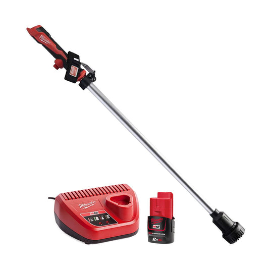 Milwaukee M12BSWP-0 12V Hydropass Stick Water Pump with 1 x 2.0Ah Battery & Charger