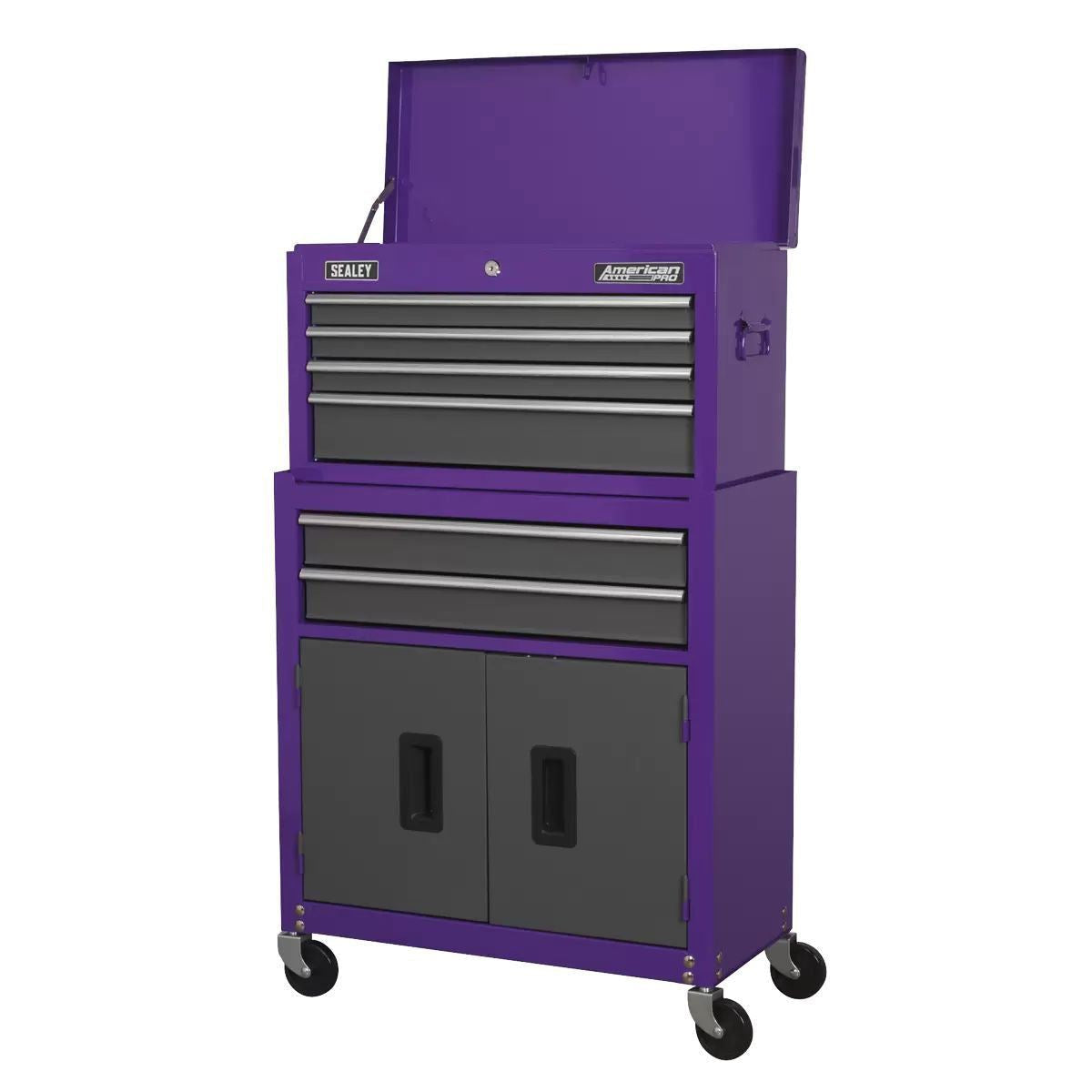 Sealey AP2200BBCP 6 Drawer Topchest & Rollcab with Ball-Bearing Slides