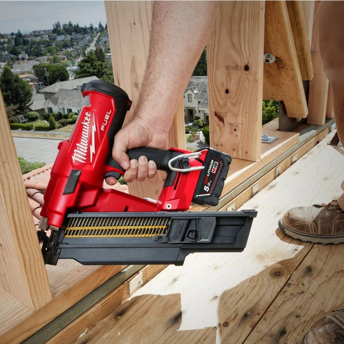 Milwaukee M18FFN21-0C 18V Fuel Brushless First Fix Framing Nailer Body Only in Case 4933478993
