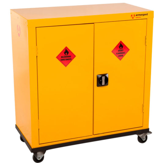 Armorgard HMC2 Safestor Hazardous Mobile Cupboard 900mm x 480mm x 1010mm Secure Storage for Materials