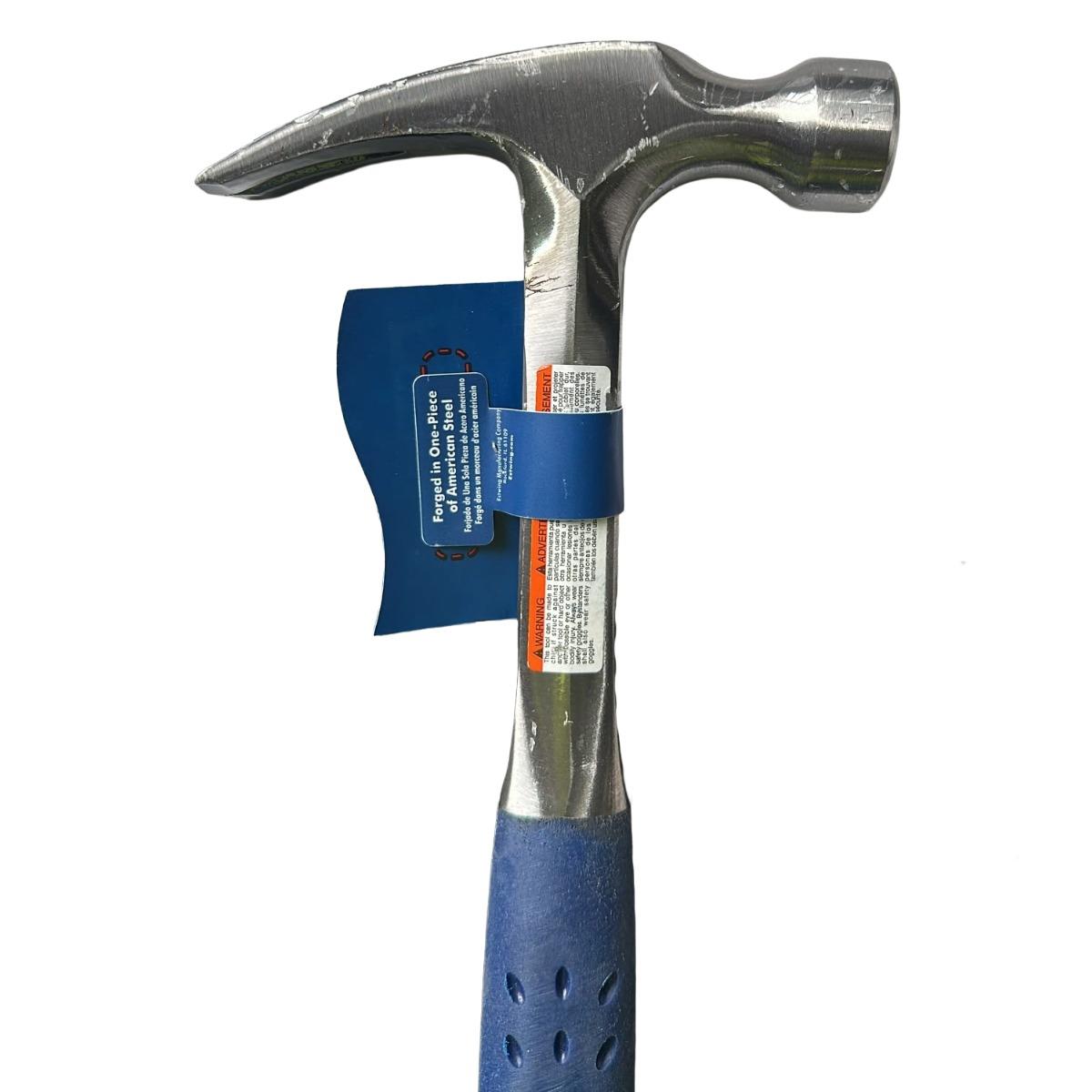 Estwing 20oz Straight Vinyl Grip Claw Hammer ESTE320S Item Condition Damaged Box