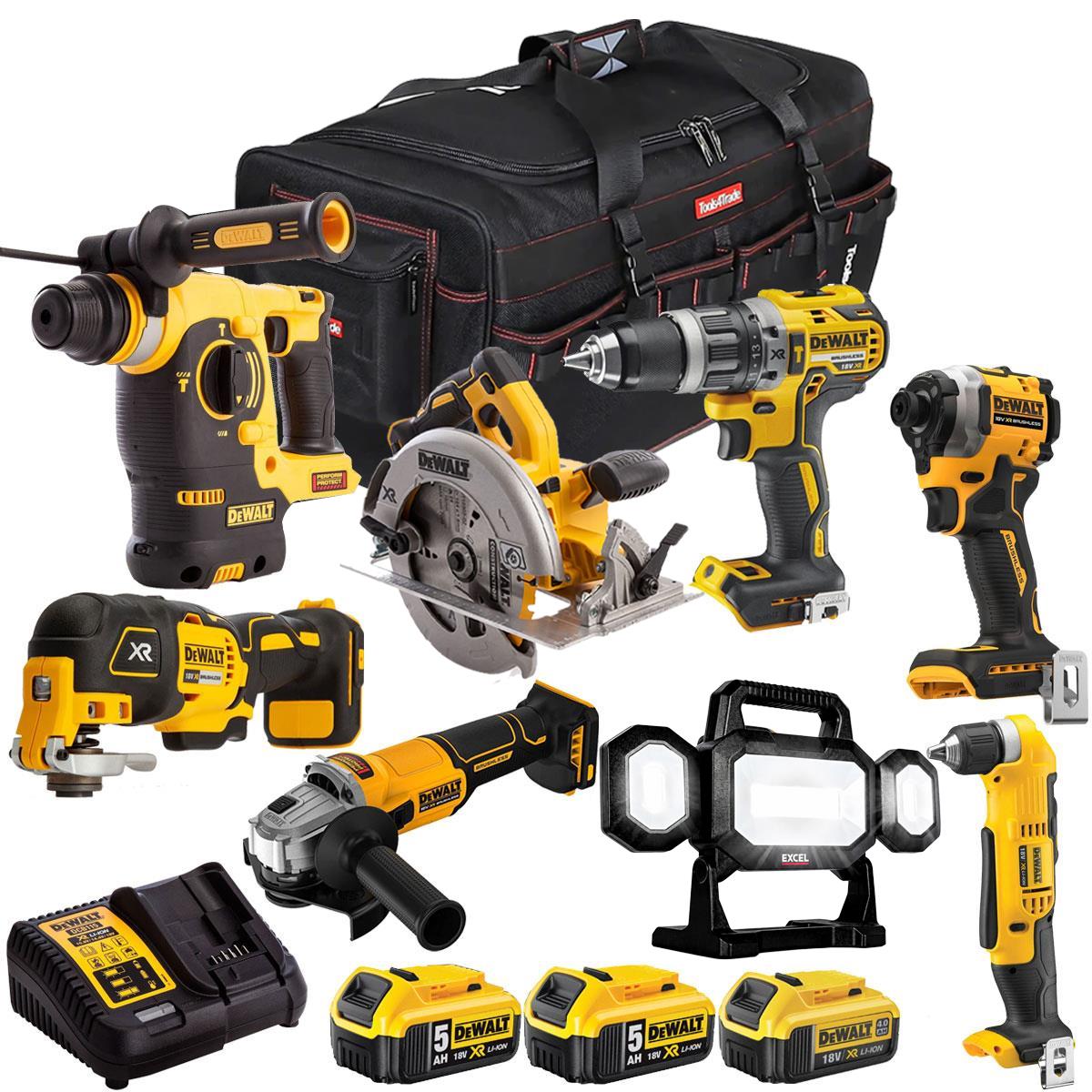 Dewalt 18V 8 Piece Combo Kit with 3 x Batteries & Charger T4TKIT-2135