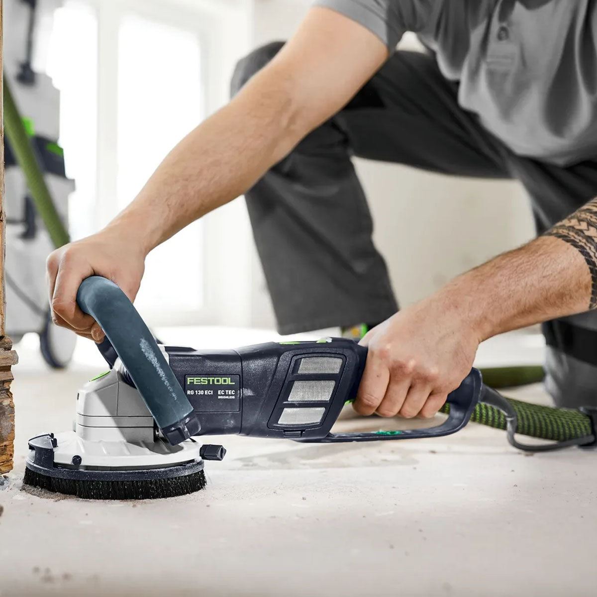 Festool RG 130 ECI-Plus 110V GB Corded Surface-Restoration Grinder With Systainer - 577047